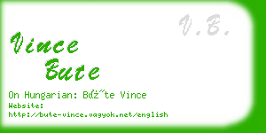 vince bute business card